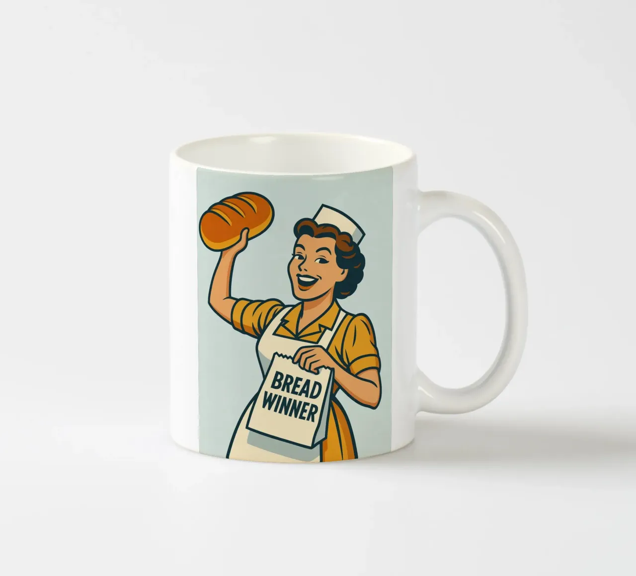 chef vincitore del pane tazza in ceramica da kroocoot