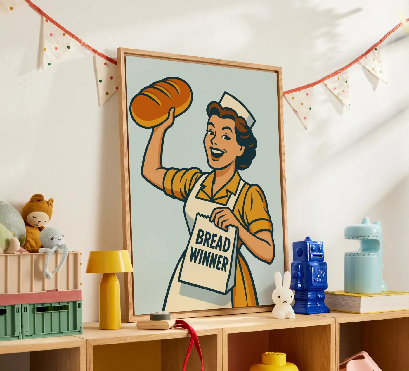 chef-kok broodwinnaar acryl van kroocoot