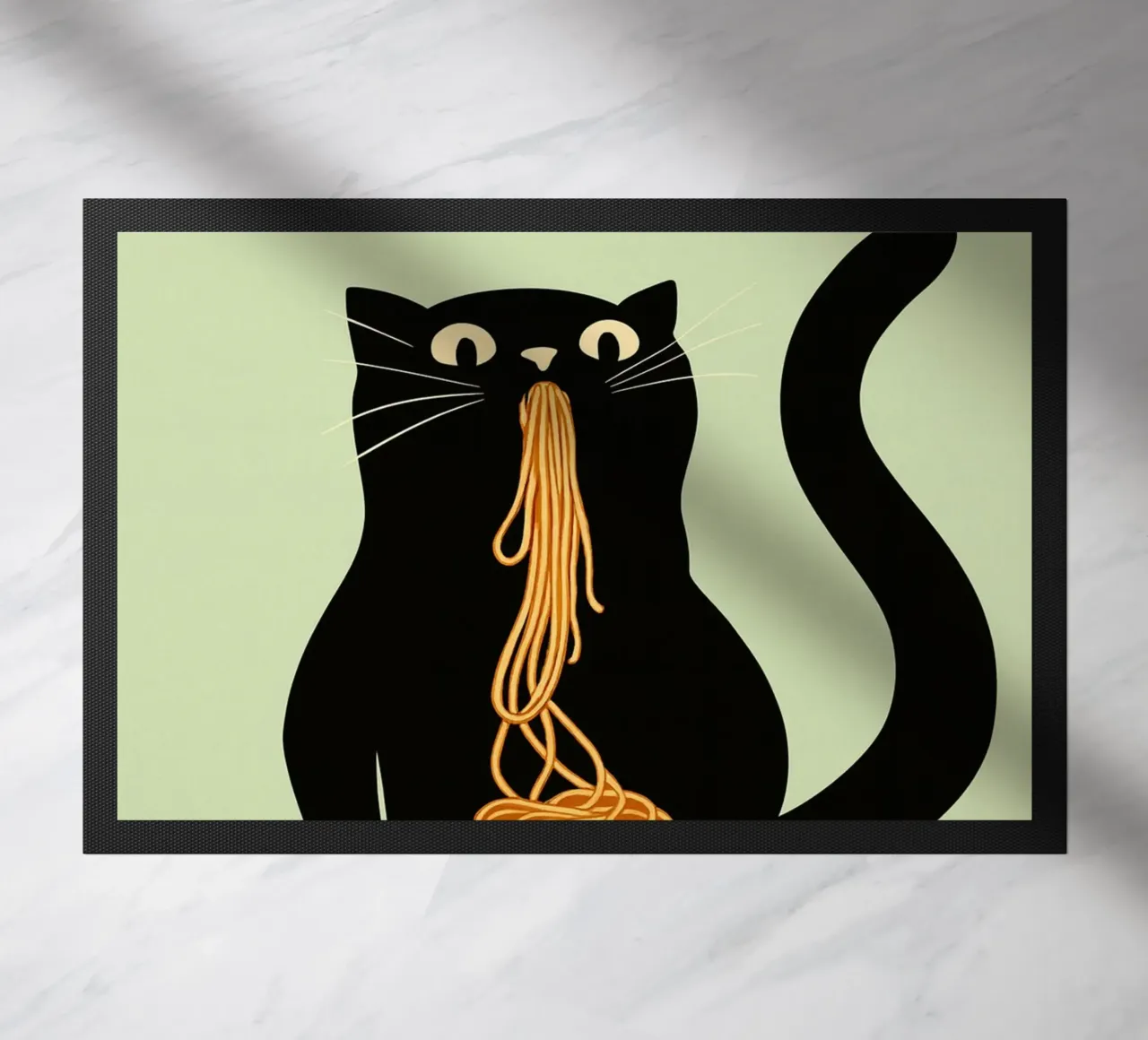 more spaghetti doormat by kroocoot