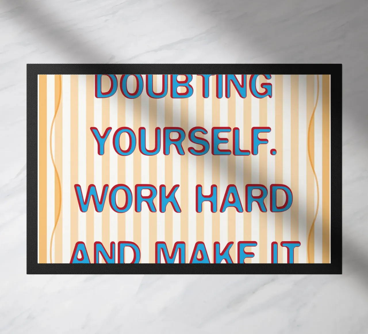 laat het gebeuren deurmat van kroocoot