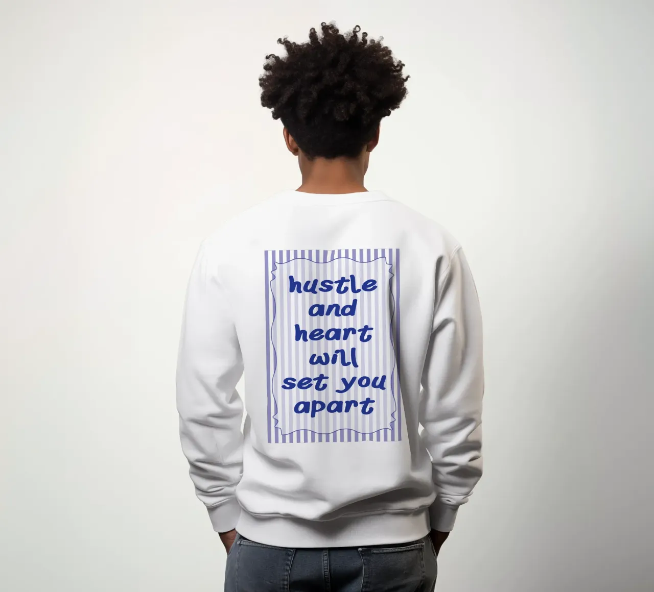 hustle and heart sweatshirt by kroocoot