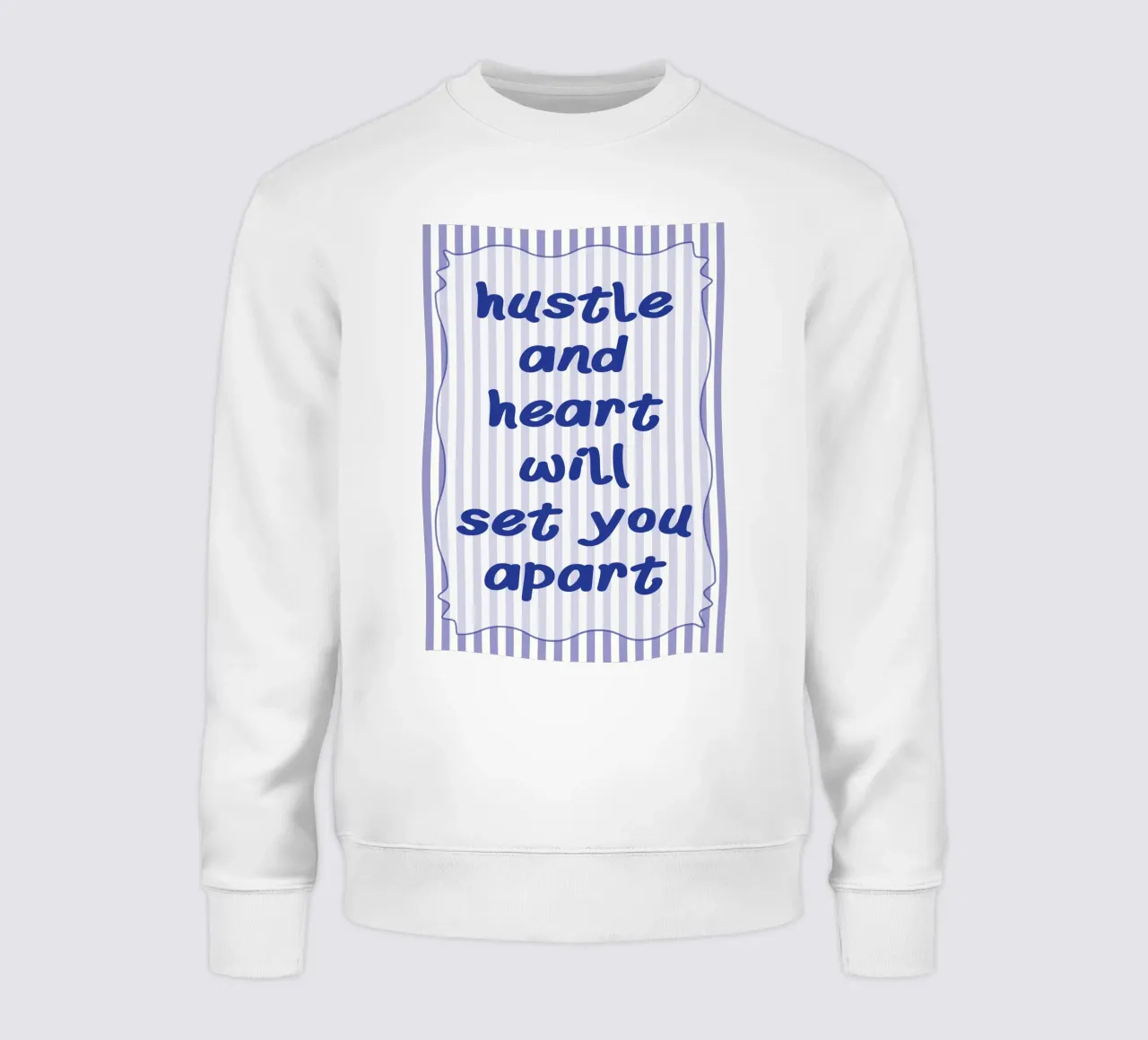 hustle and heart sweatshirt by kroocoot