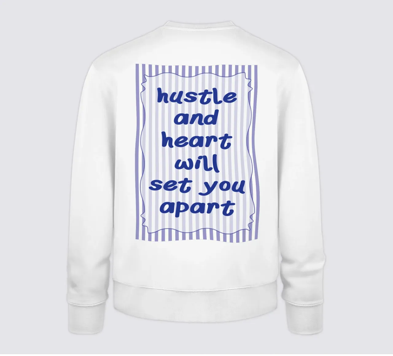 hustle and heart sweatshirt by kroocoot