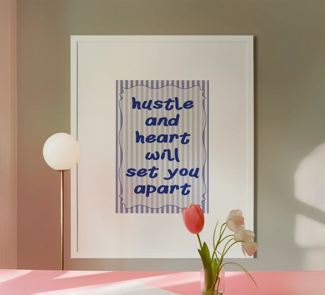 hustle and heart Poster von kroocoot