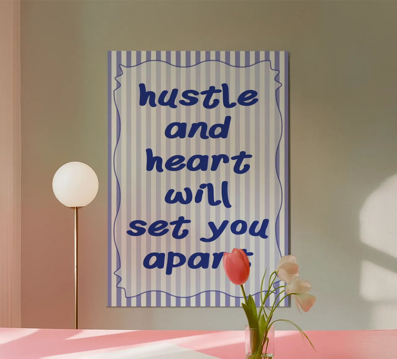 hustle and heart Poster von kroocoot