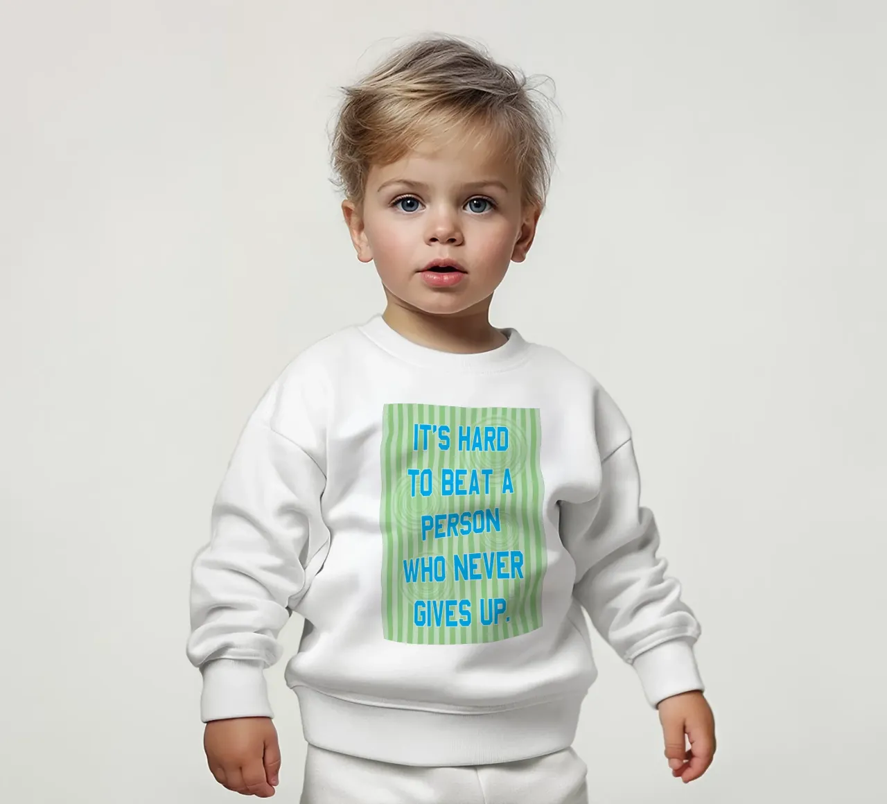 è difficile battere una persona felpa neonato da kroocoot