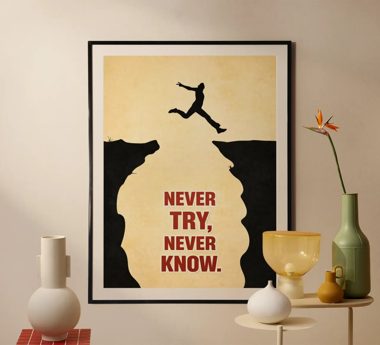 never try never know poster by kroocoot