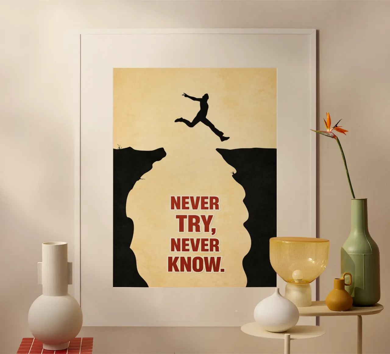 never try never know poster by kroocoot
