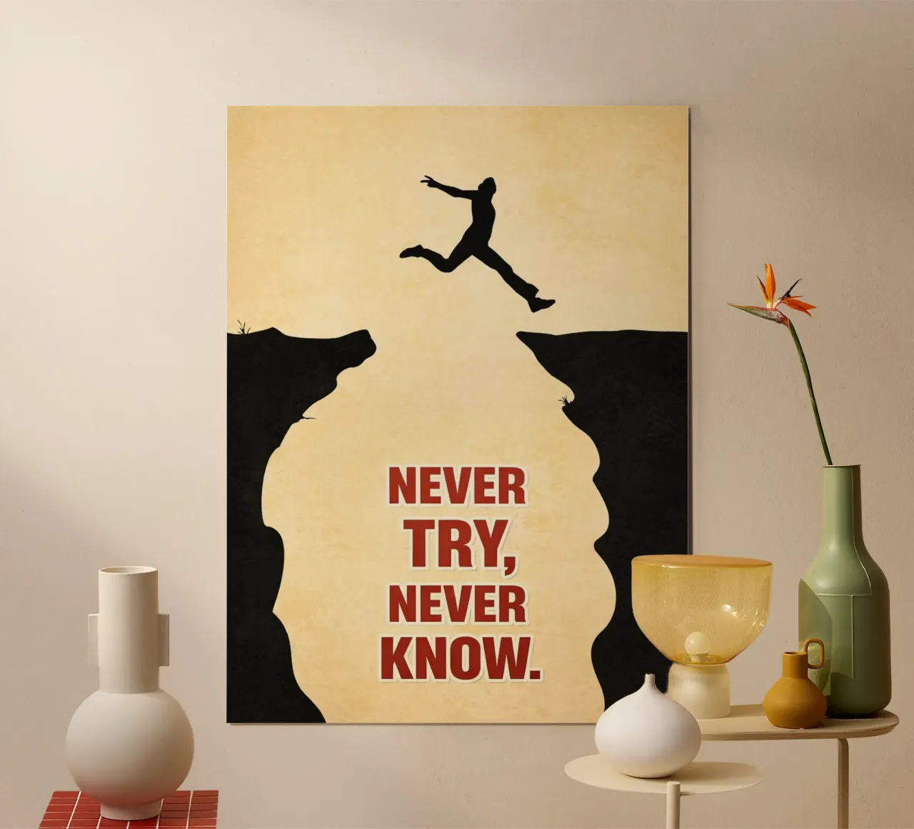 never try never know poster by kroocoot