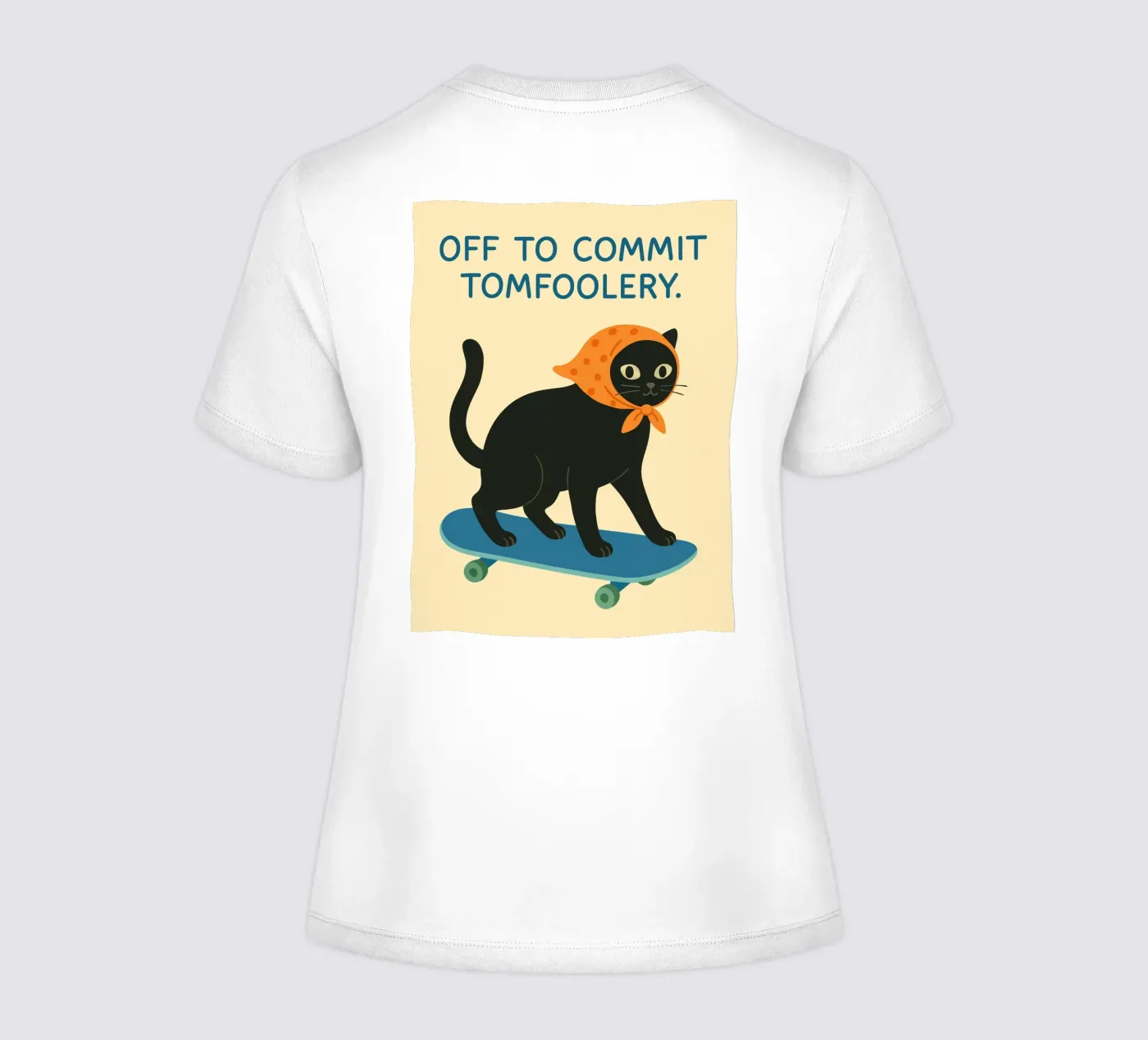 off to commit tomfoolery t-shirt da donna da kroocoot