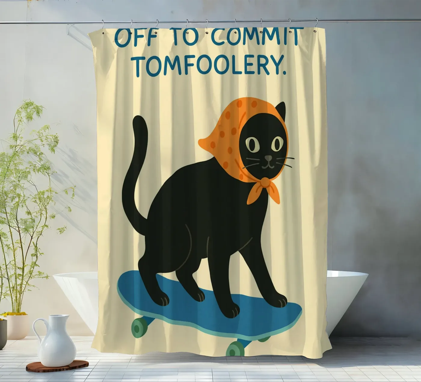 los, um Blödsinn zu machen Duschvorhang von kroocoot