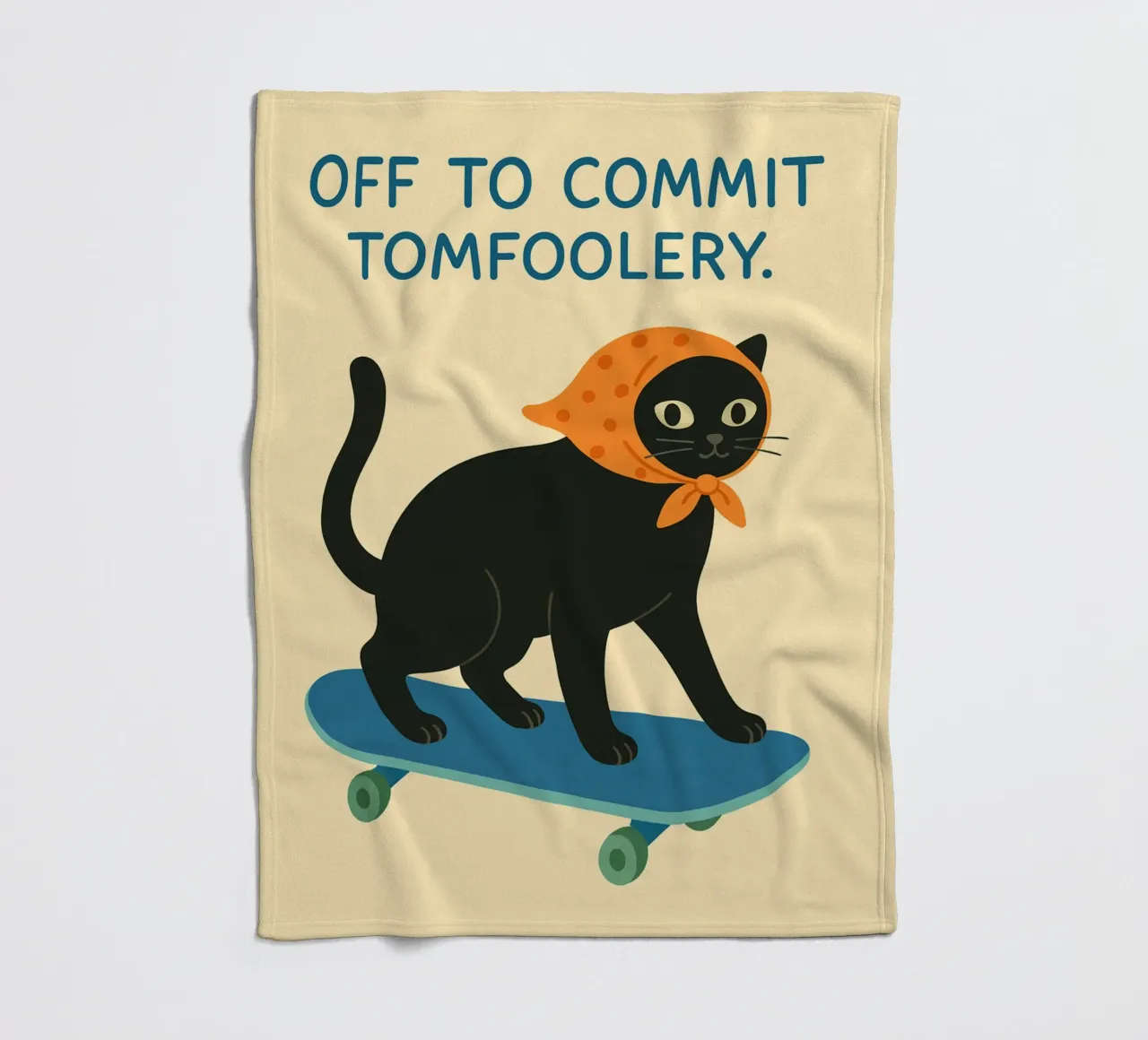 off to commit tomfoolery fleece blanket by kroocoot