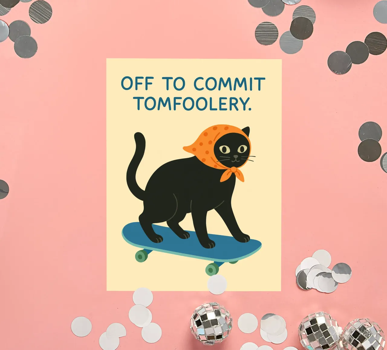 off to commit tomfoolery sticker by kroocoot