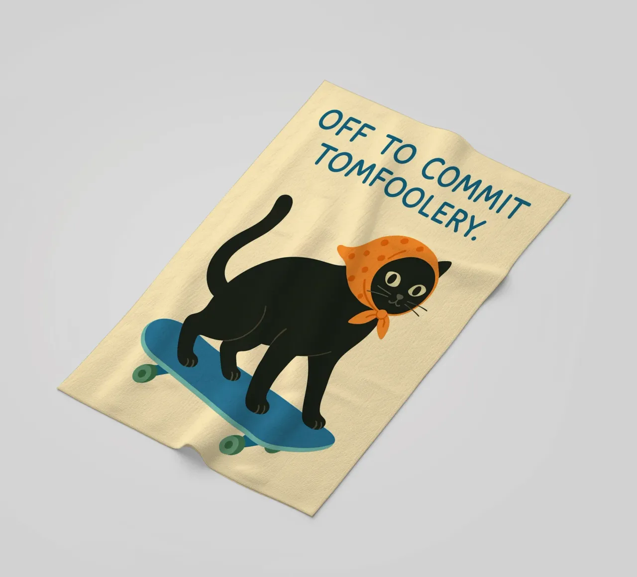 off to commit tomfoolery beach towel by kroocoot