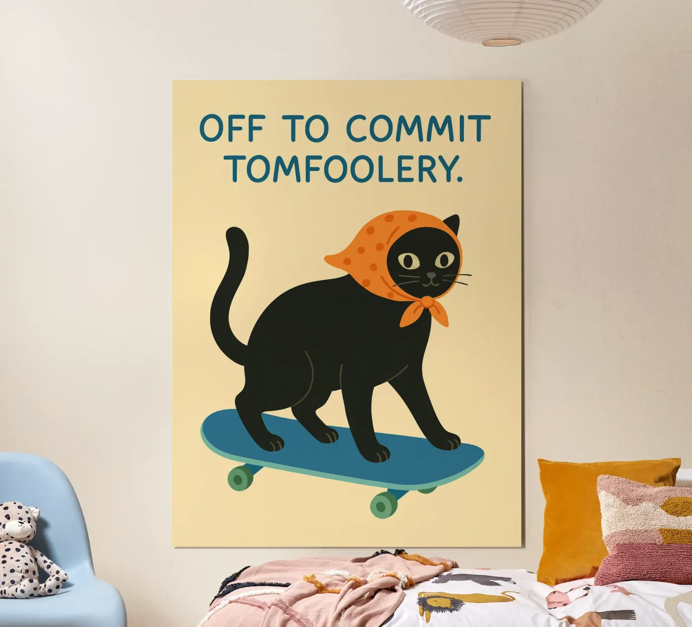 off to commit tomfoolery poster de kroocoot