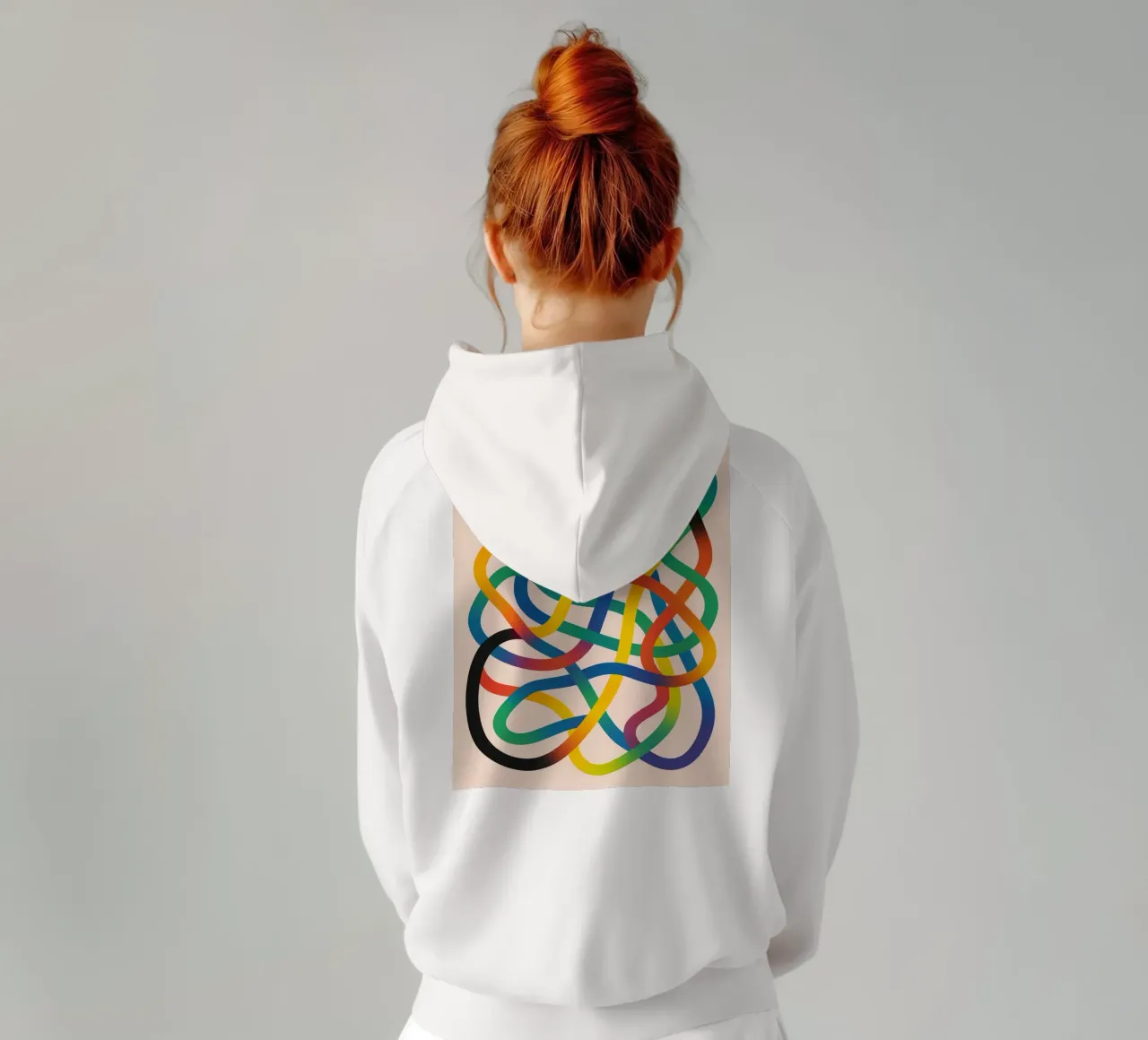 linea aggrovigliata felpa con cappuccio da kroocoot