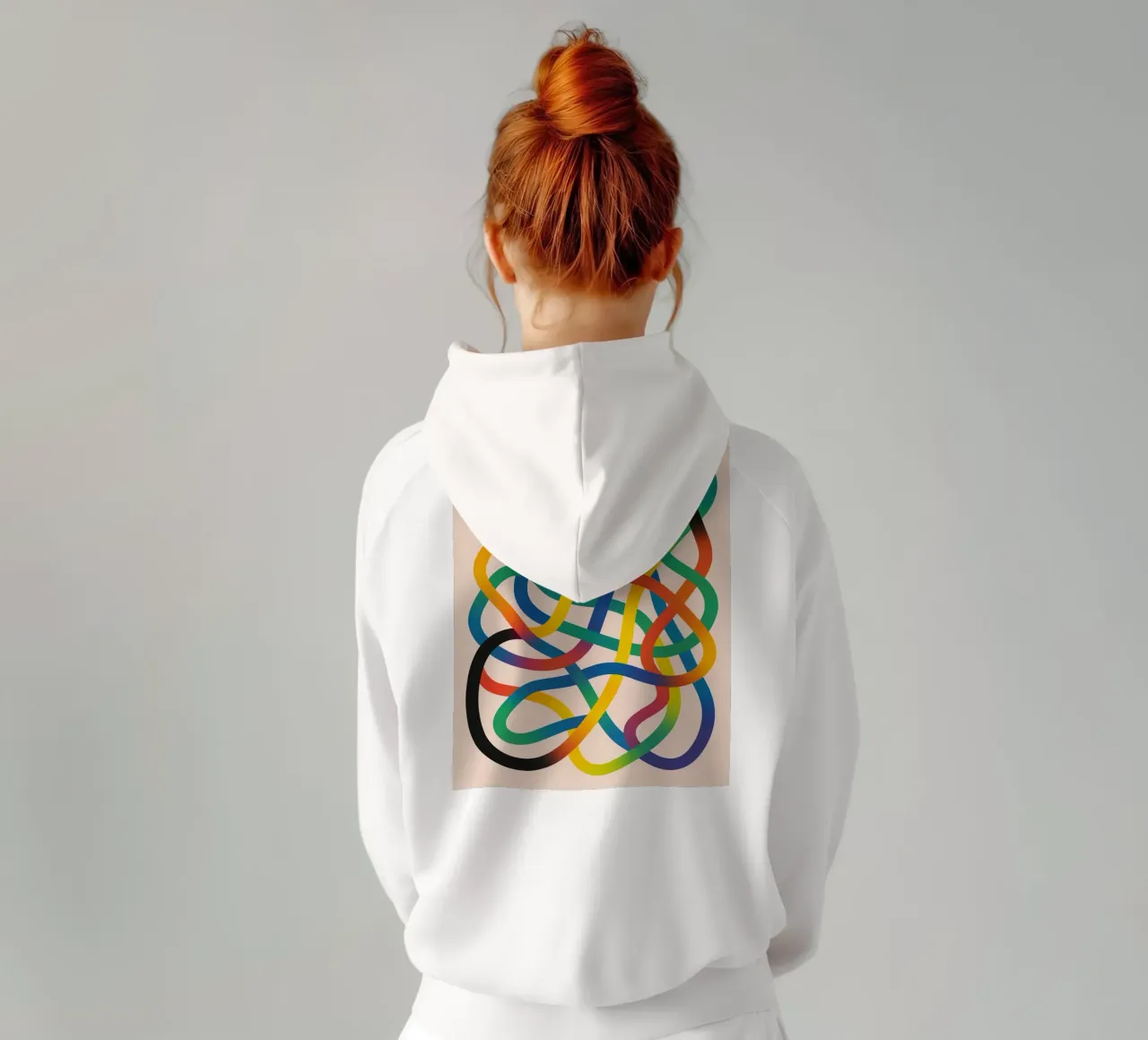 linea aggrovigliata felpa con cappuccio da kroocoot