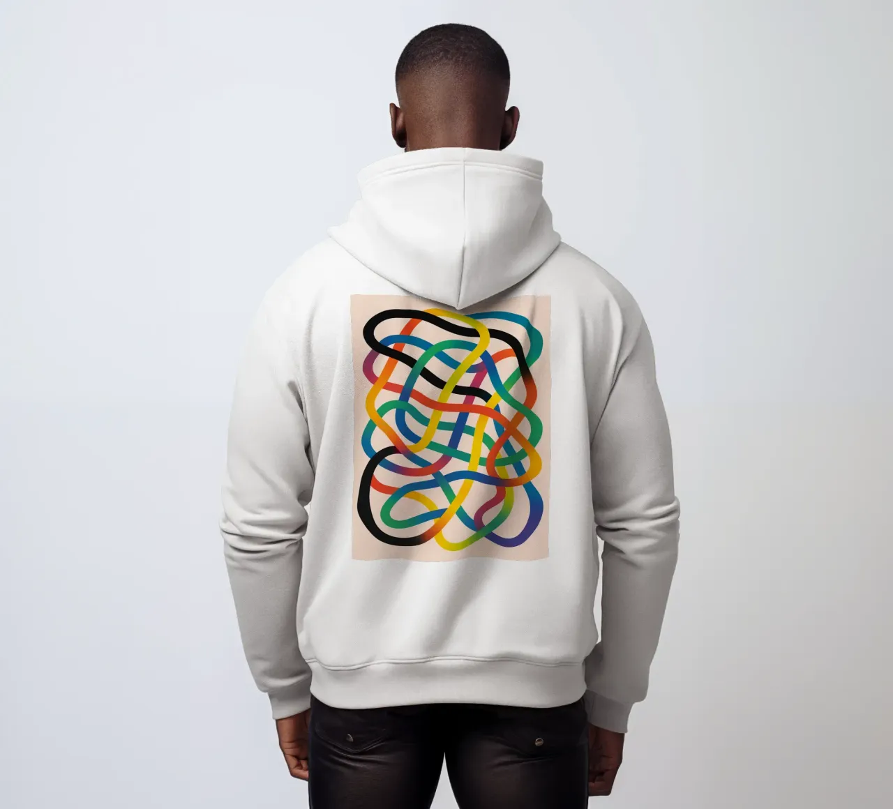 linea aggrovigliata felpa con cappuccio da kroocoot