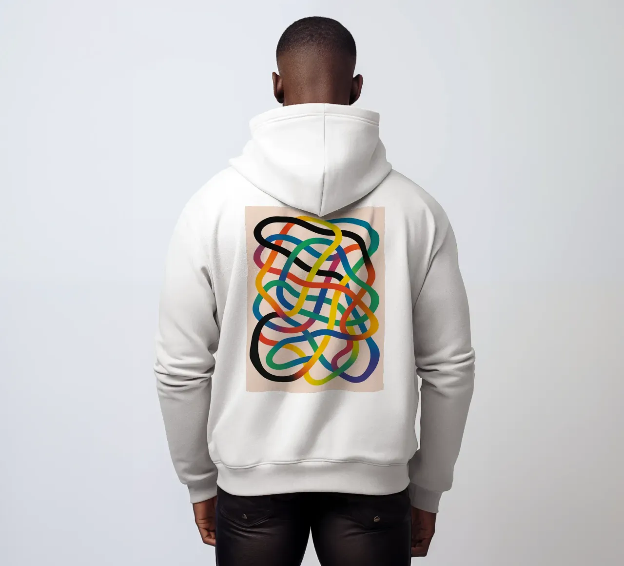 linea aggrovigliata felpa con cappuccio da kroocoot