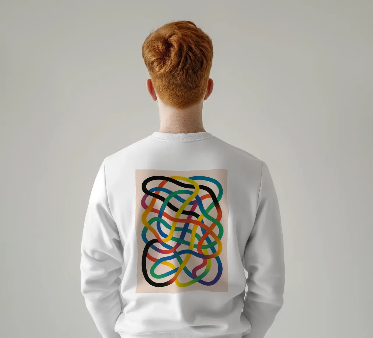 linea aggrovigliata felpa da kroocoot