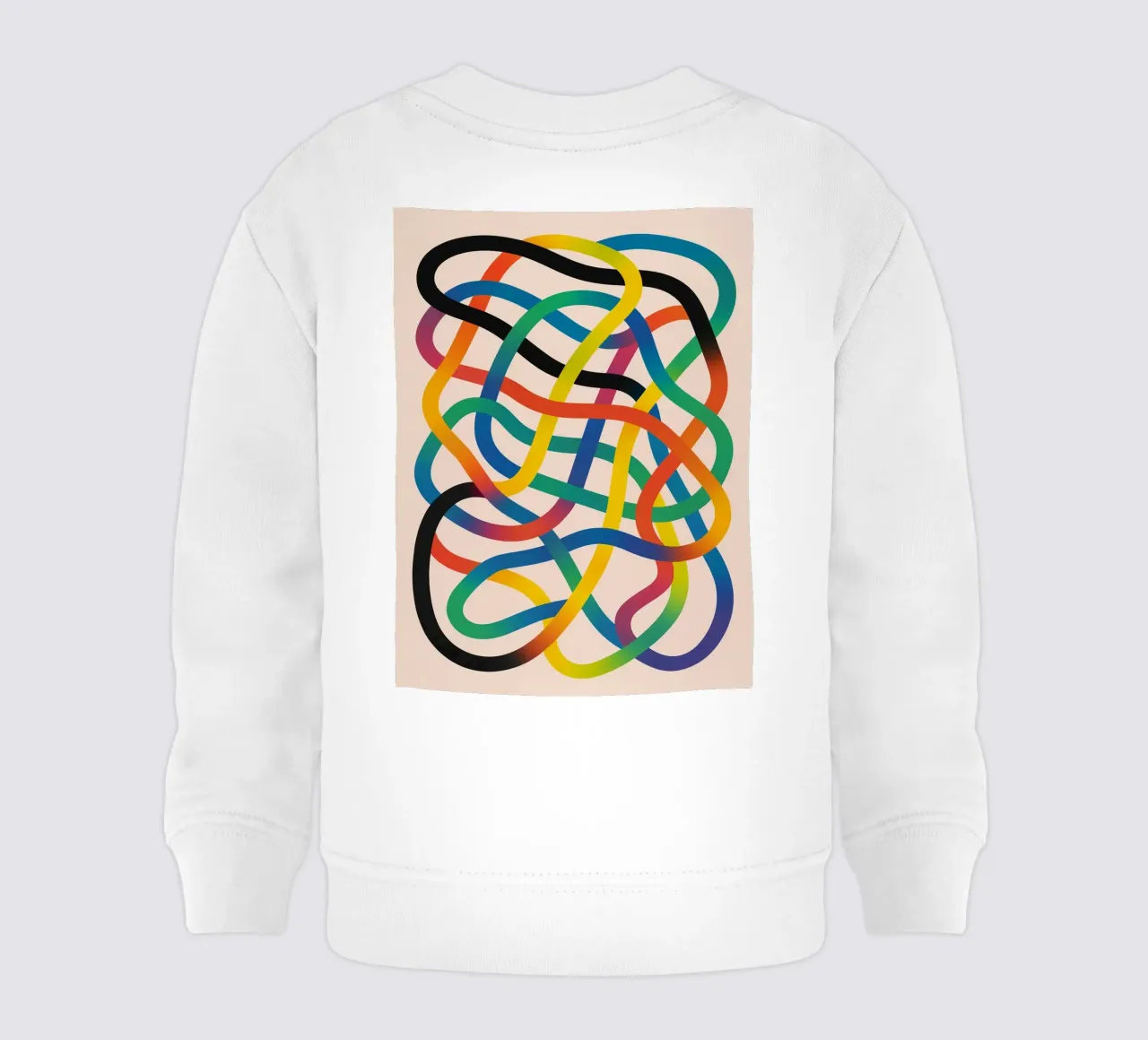 linea aggrovigliata felpa neonato da kroocoot