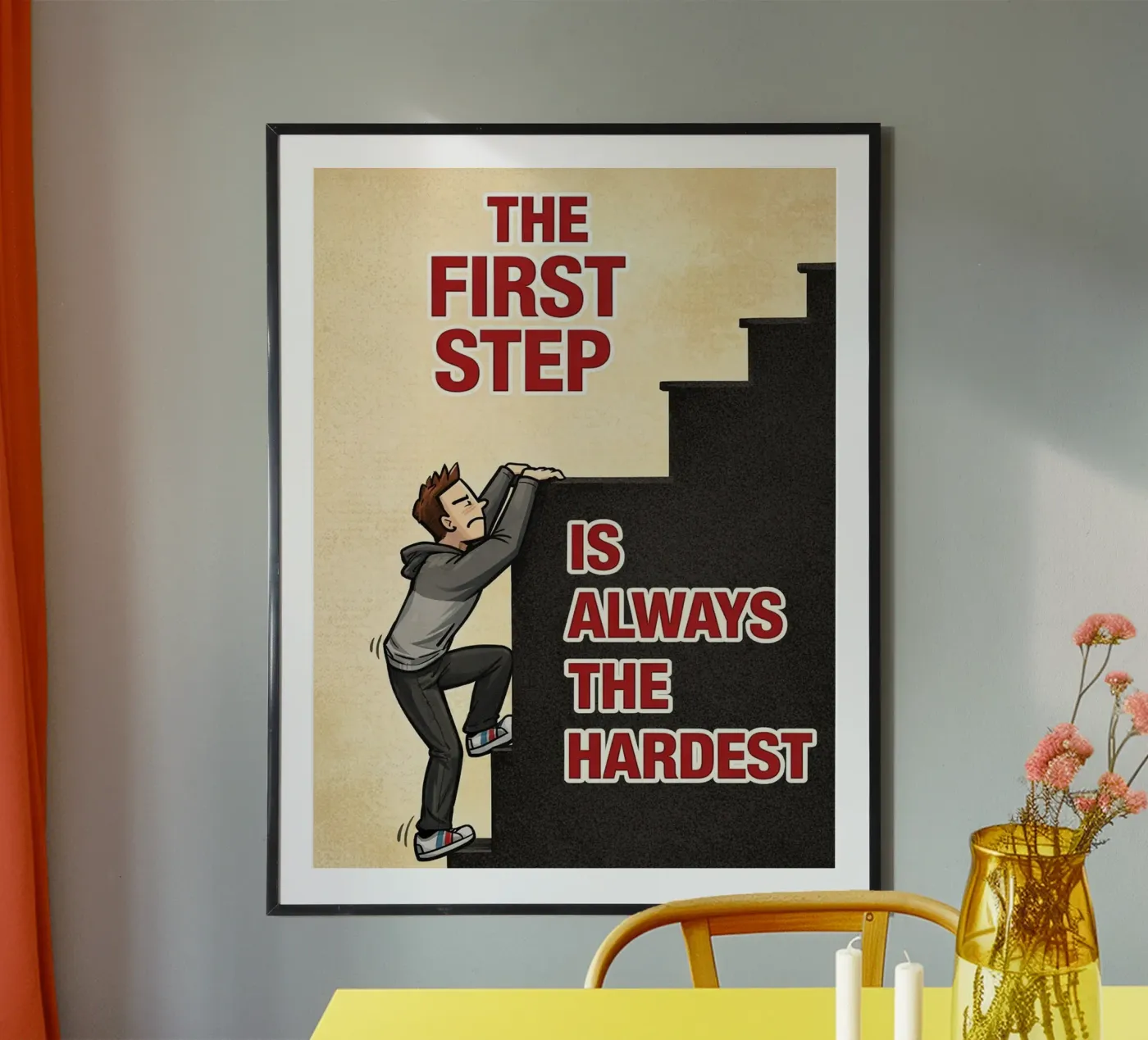 the first step poster by kroocoot