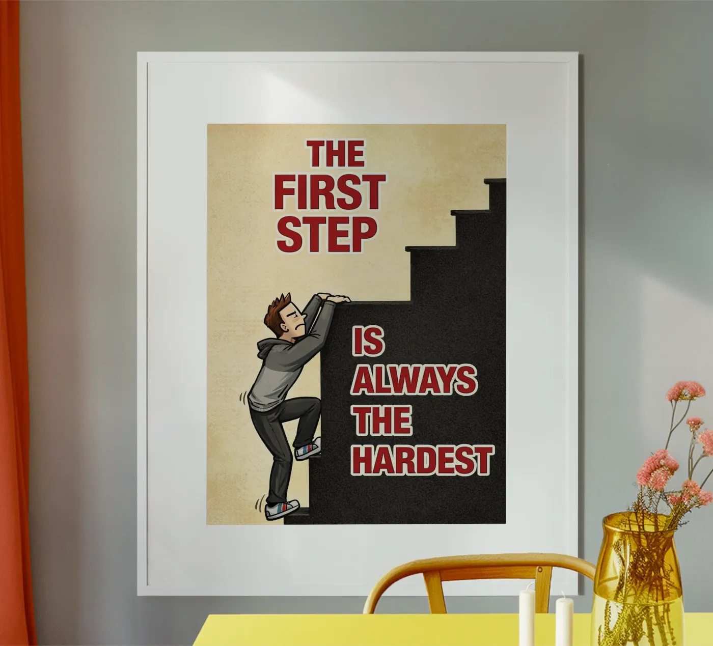 the first step poster by kroocoot