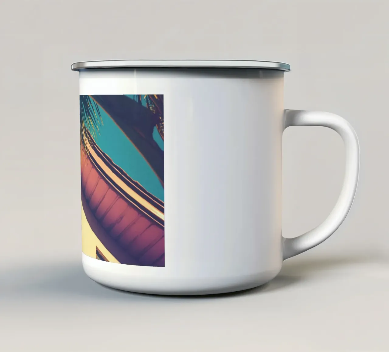 33 tazza in smalto da Pink California | Affiches & Posters