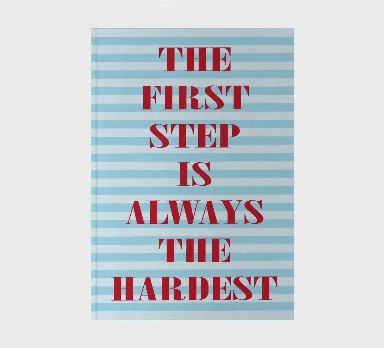 the first step is always the hardest notebook by kroocoot