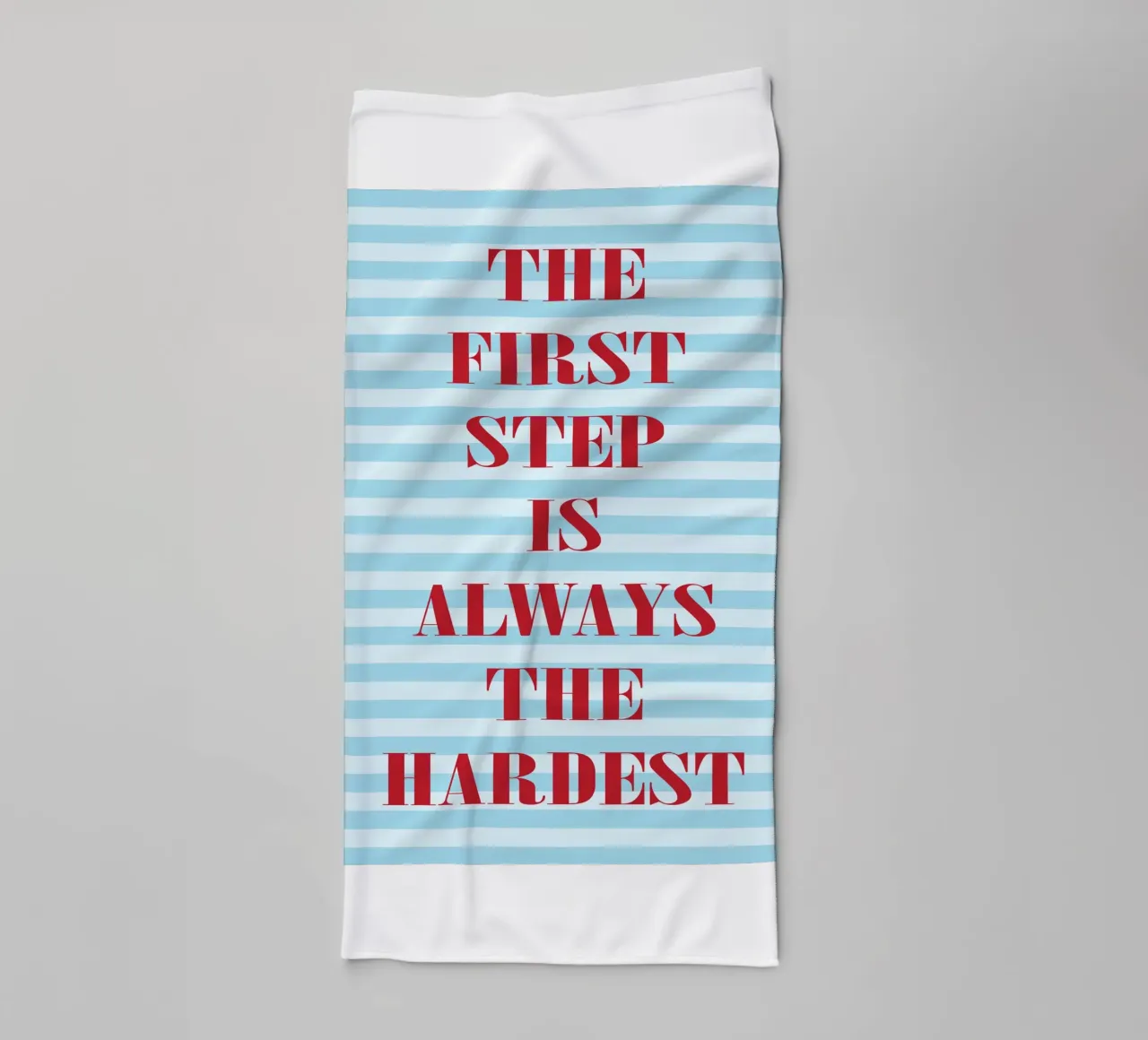 the first step is always the hardest towel by kroocoot