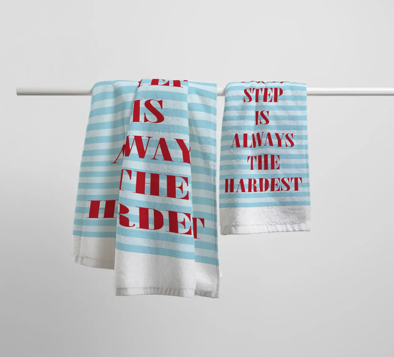 the first step is always the hardest towel by kroocoot