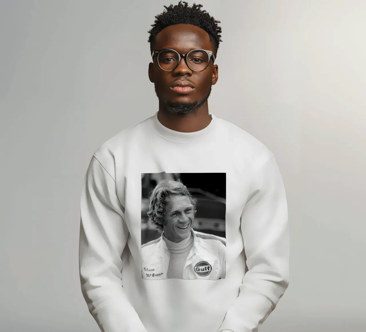 Steve McQueen sul set di "Le Mans" (1971) felpa da jonatan bridge