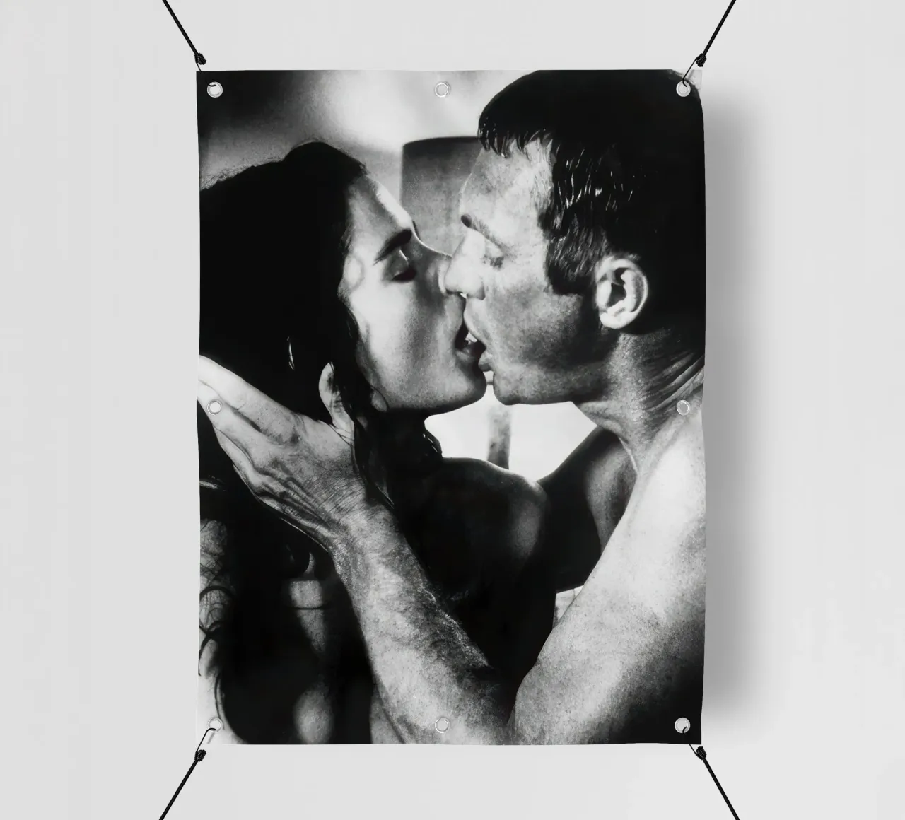 Steve McQueen & Ali MacGraw - Getaway (1972) telo in pvc da jonatan bridge