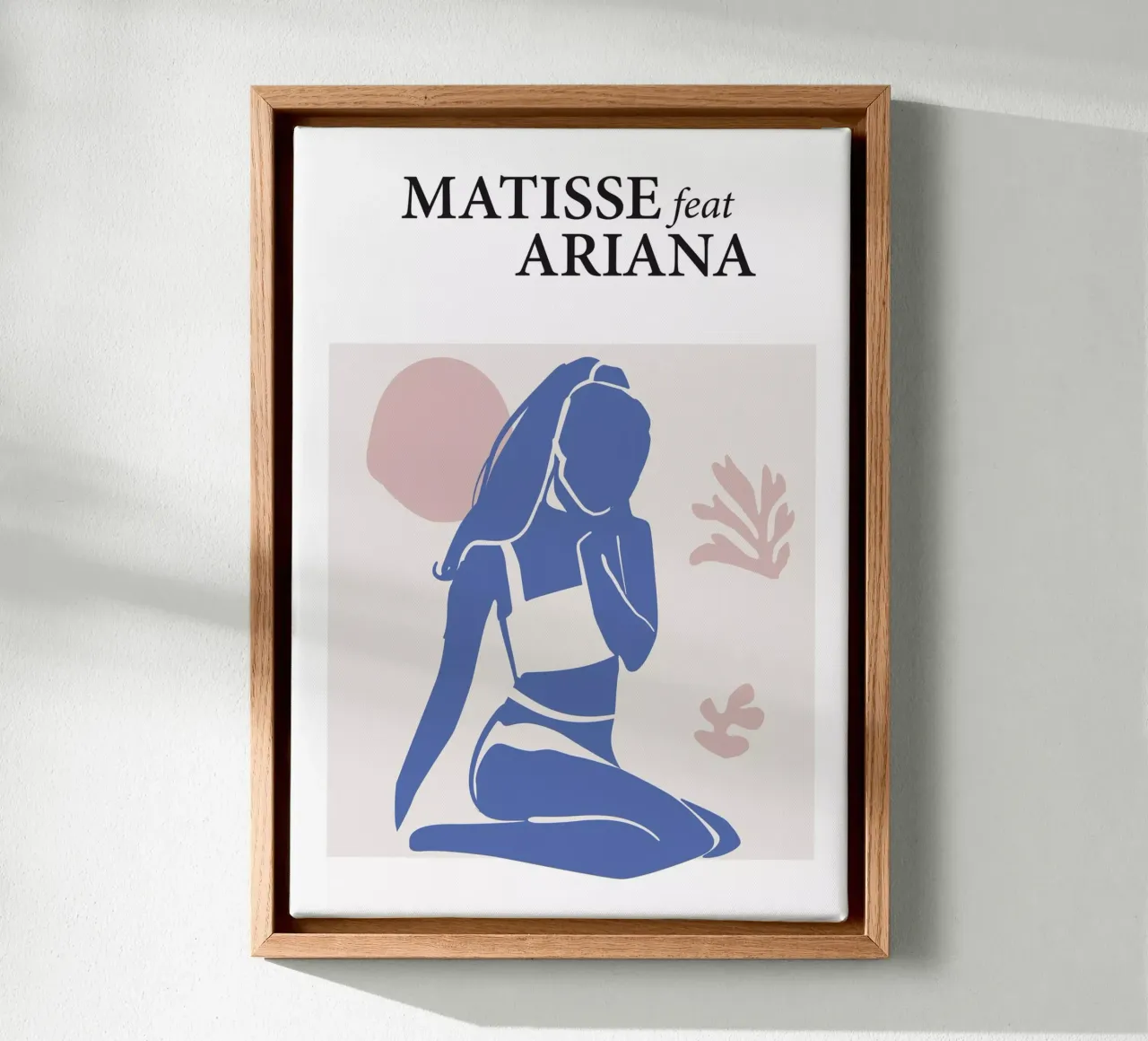 Matisse feat Ariana tela con Cornice a cassetta da Dikhotomy