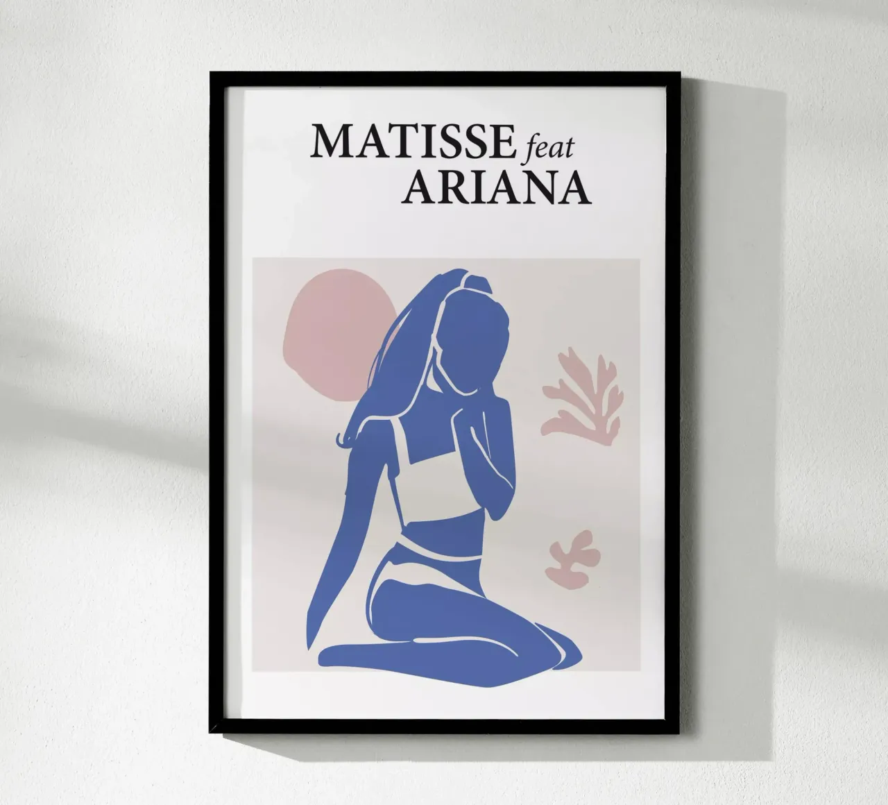 Matisse feat Ariana poster con telaio in legno da Dikhotomy