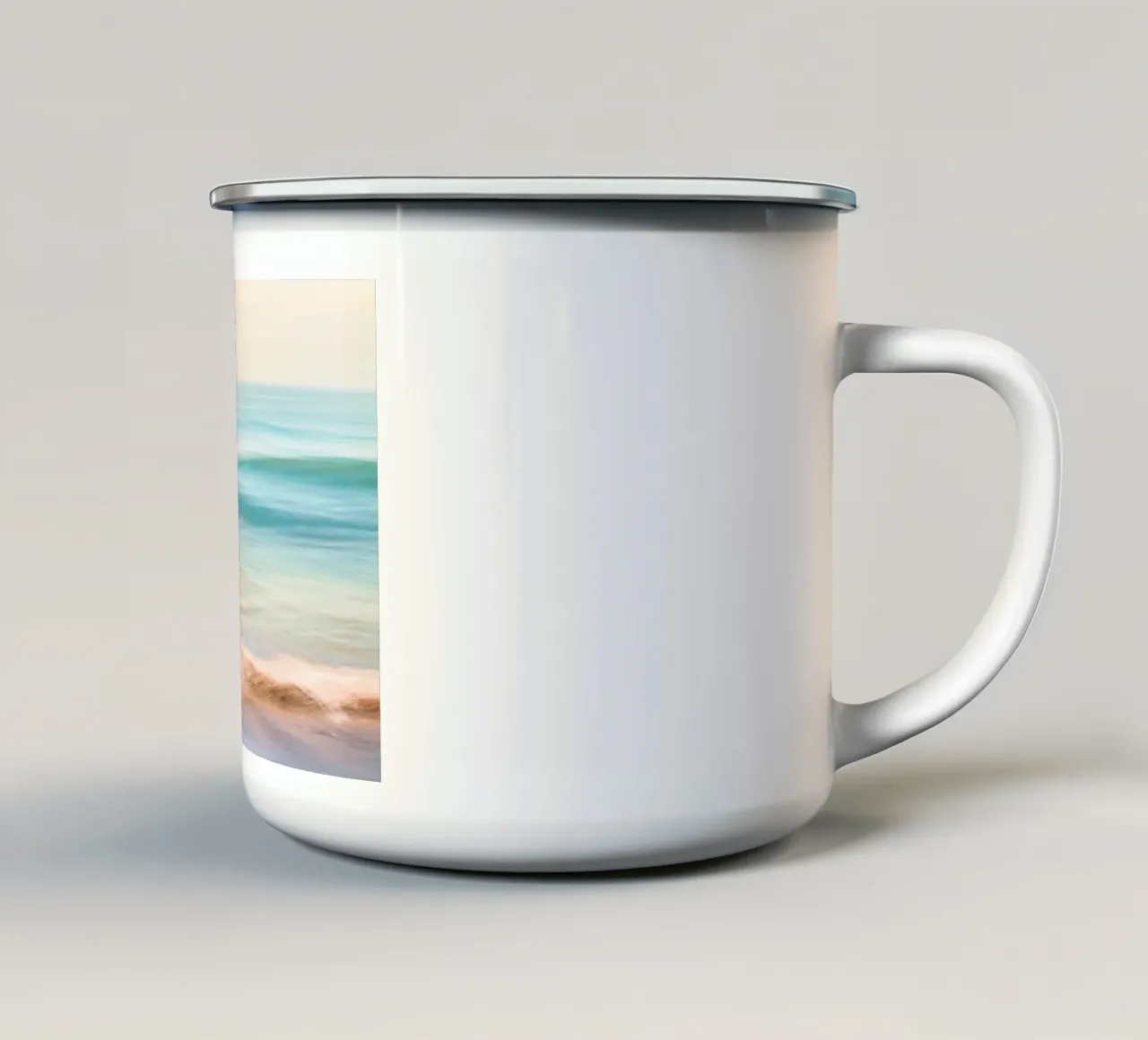 color wave ocean tazza in smalto da scoten