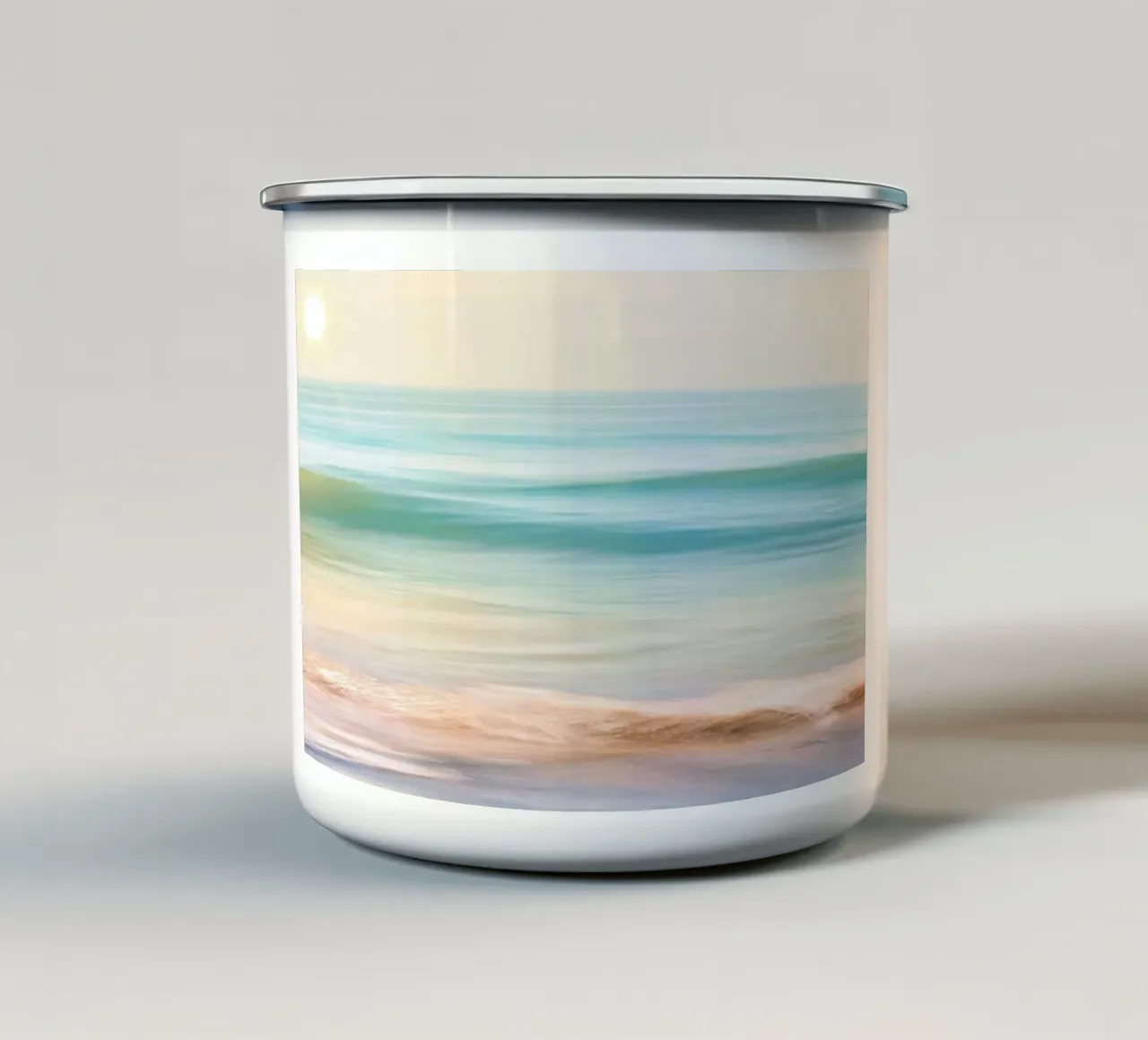 color wave ocean tazza in smalto da scoten