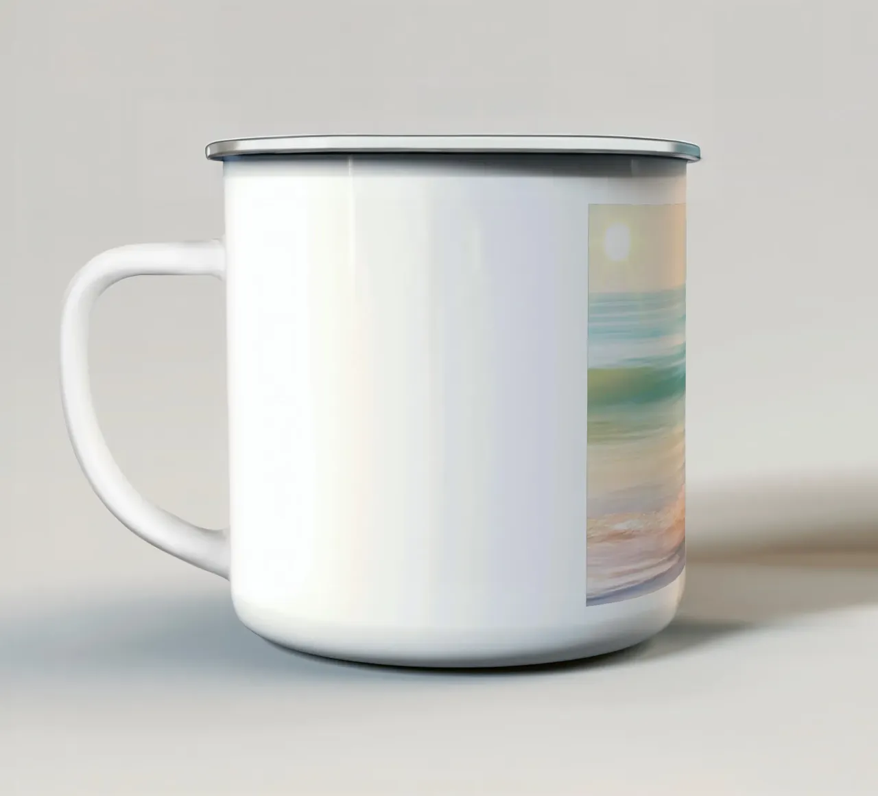 color wave ocean tazza in smalto da scoten