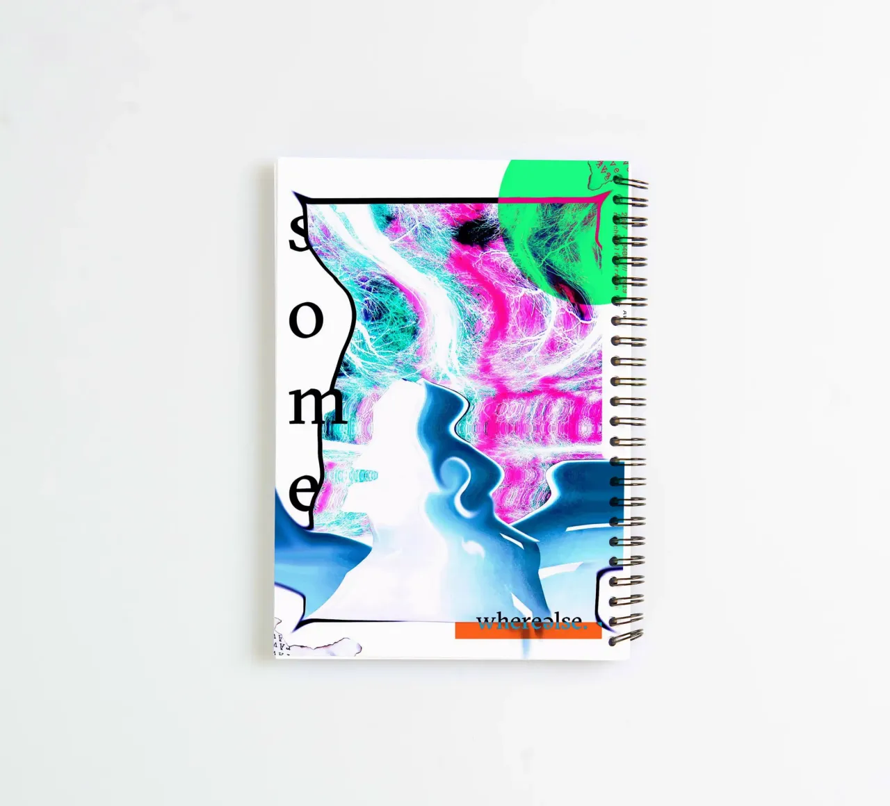 SOMEWHERE ELSE spiral notebook by Re-bellare