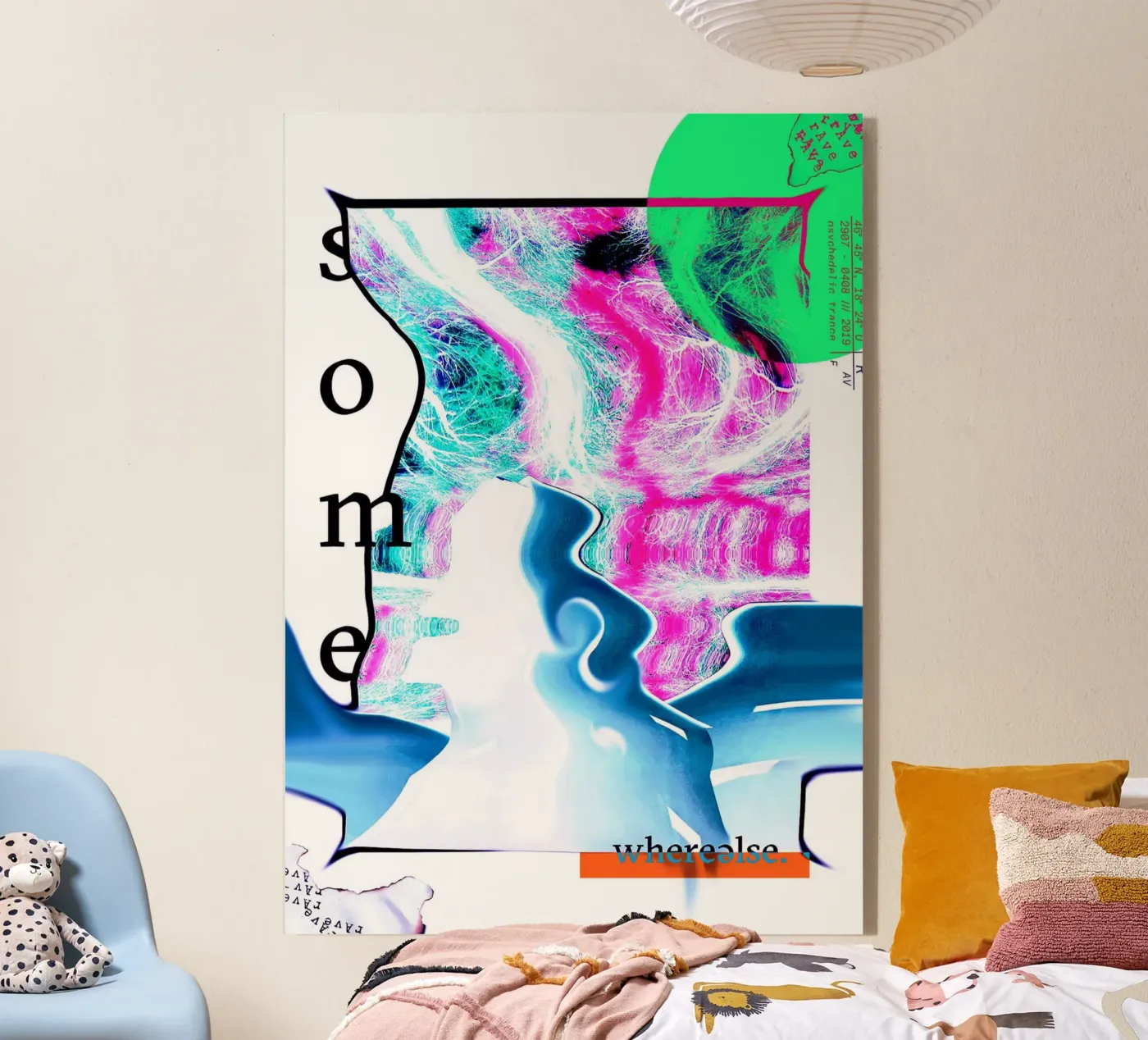 SOMEWHERE ELSE acryl van Re-bellare