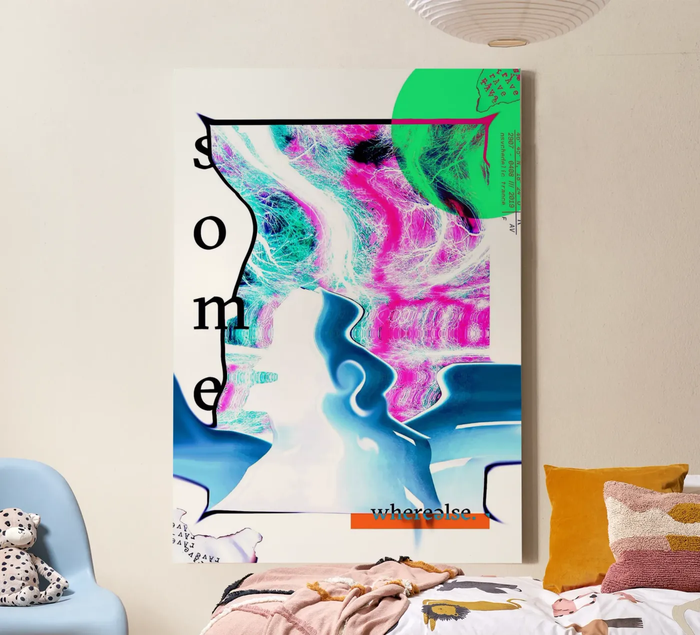 SOMEWHERE ELSE Leinwand von Re-bellare