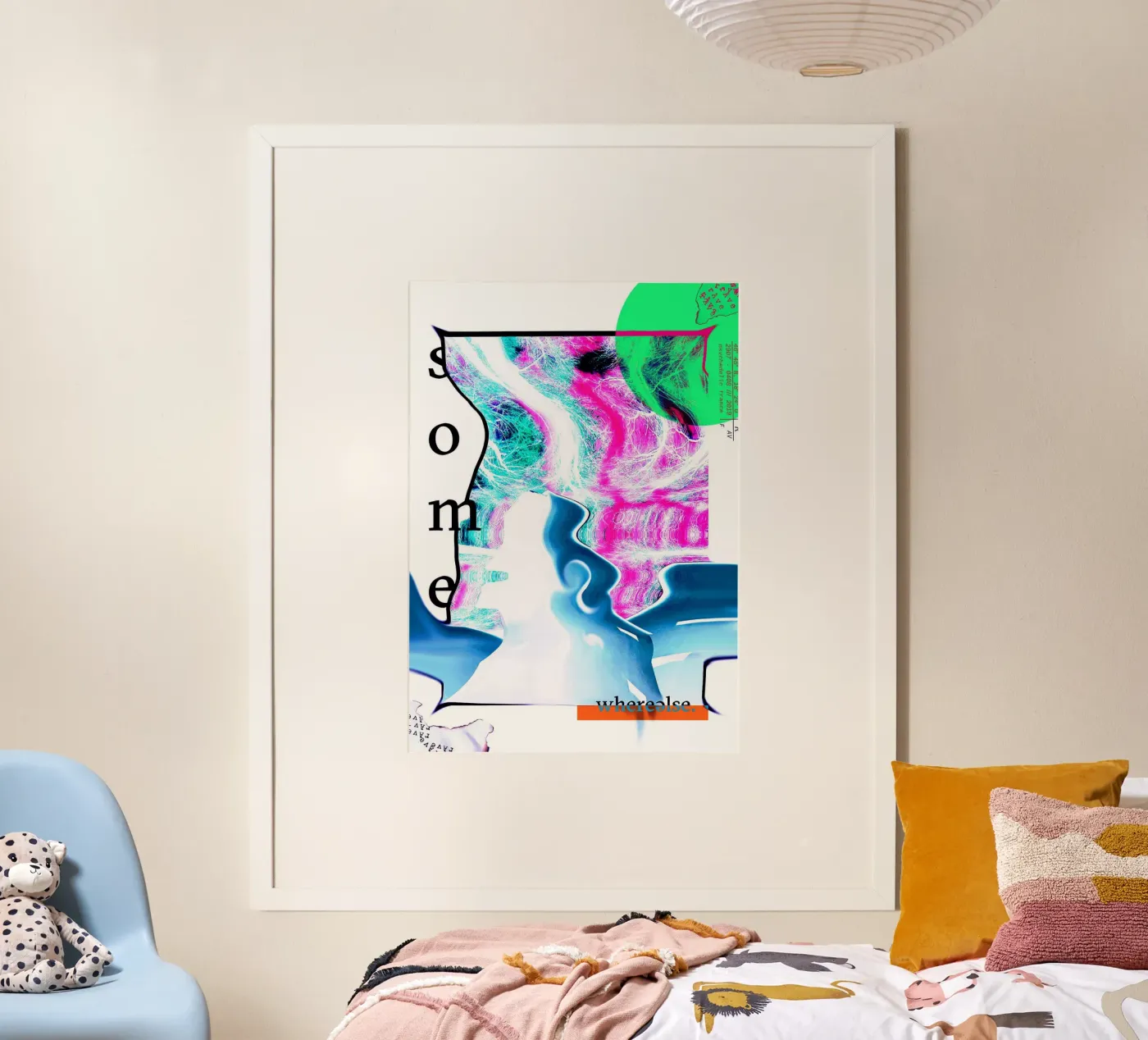 SOMEWHERE ELSE poster van Re-bellare