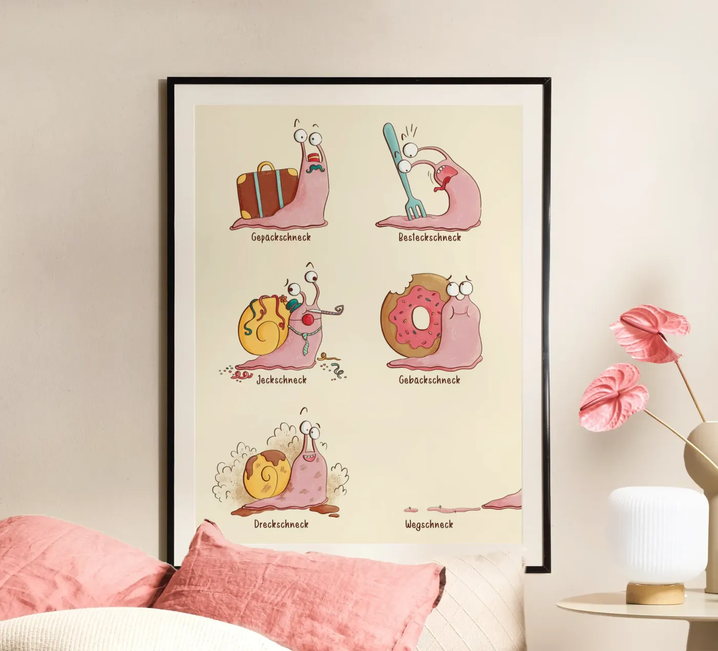 Schneckenarten poster da Sandy Thissen