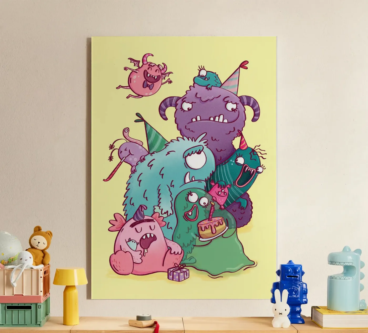 Monsterparty plexiglass da Sandy Thissen