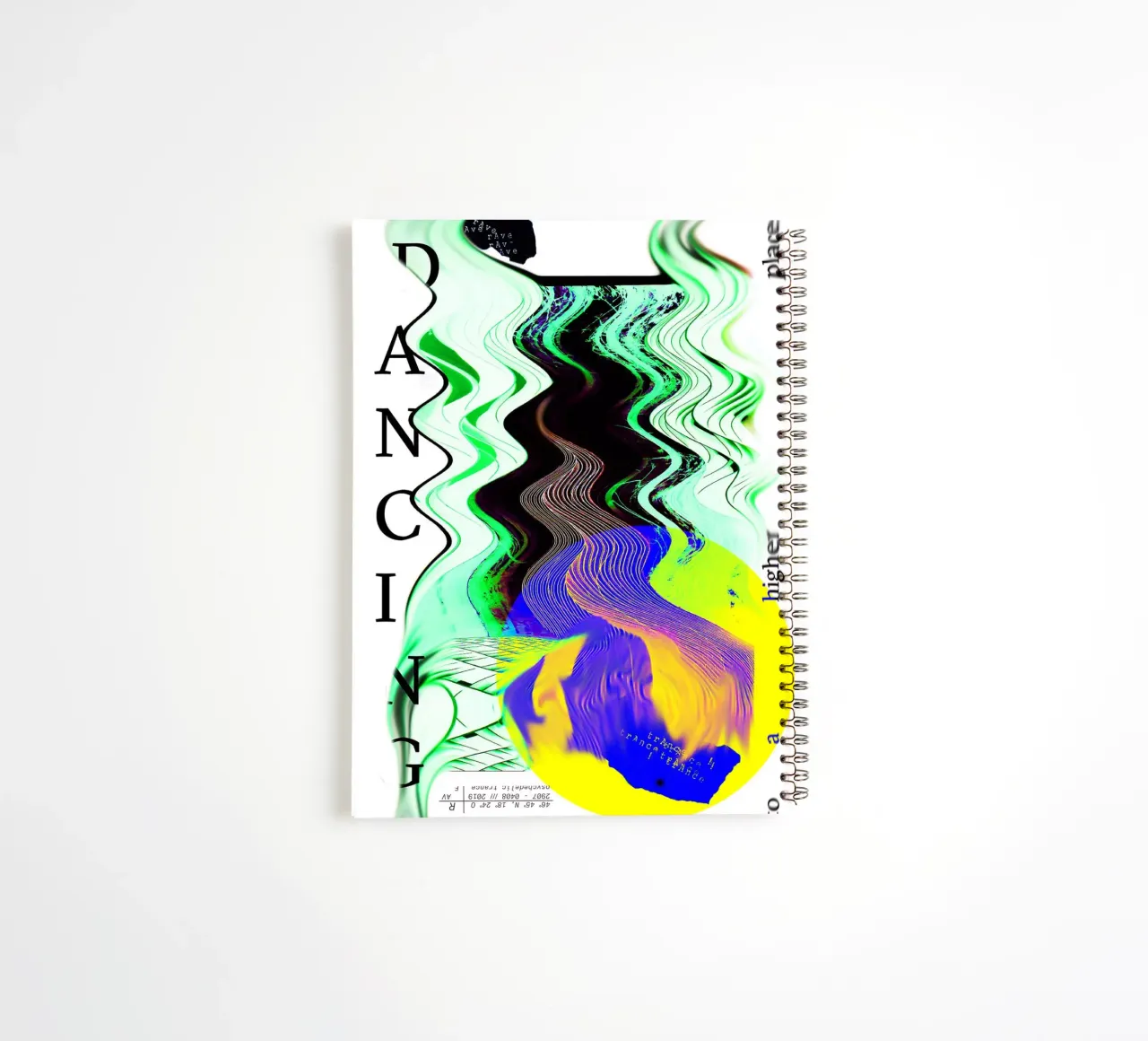 DANCING TO A HIGHER PLACE spiral notebook by Re-bellare