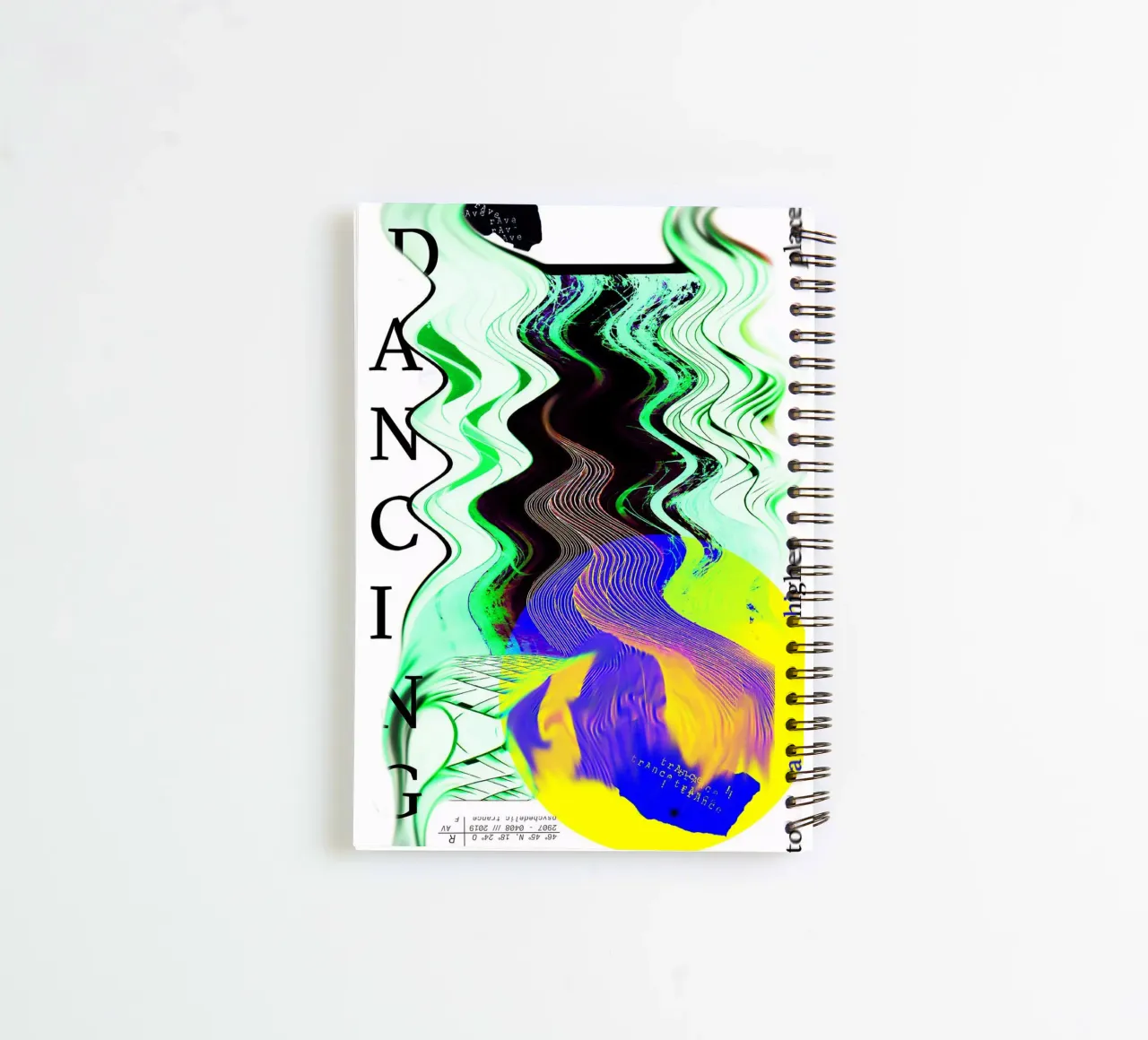 DANCING TO A HIGHER PLACE spiral notebook by Re-bellare