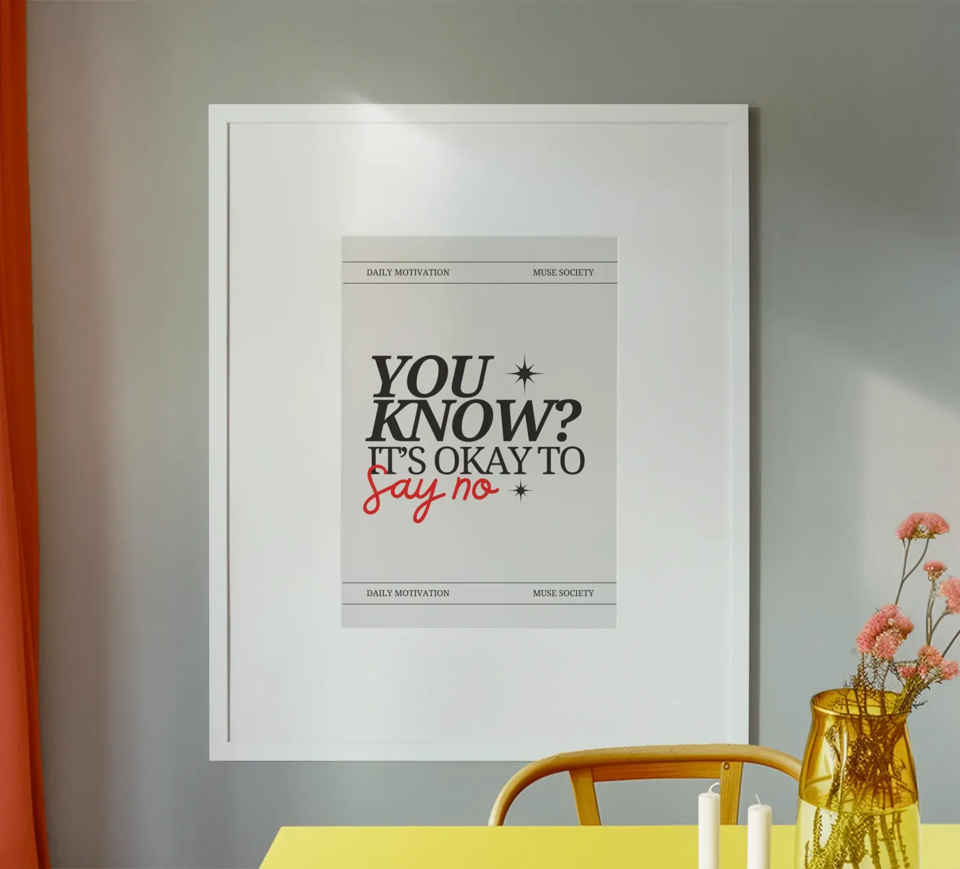 SAY NO poster da Daily Motivation