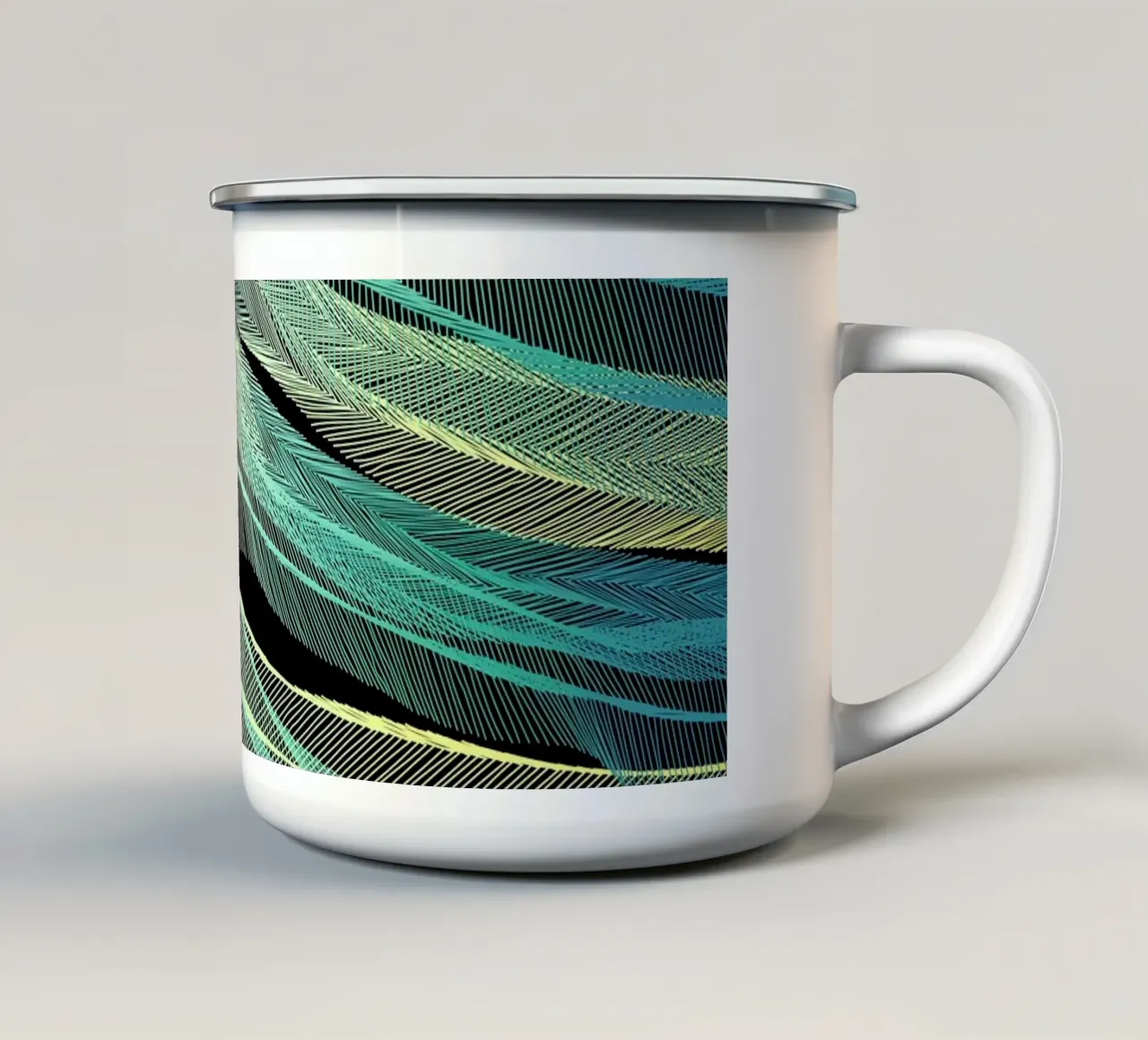 Currents tazza in smalto da Angelo Cerantola