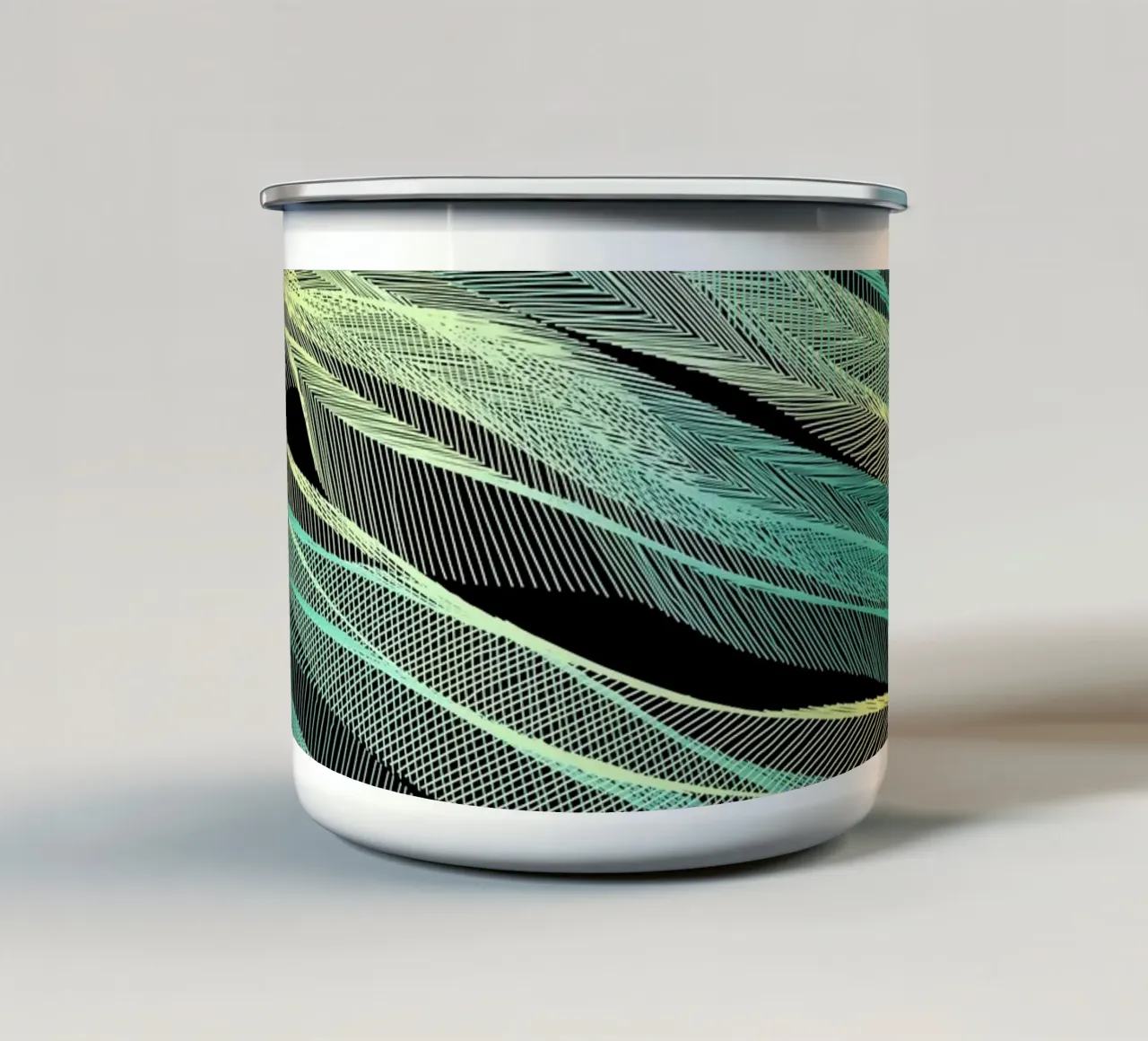 Currents tazza in smalto da Angelo Cerantola