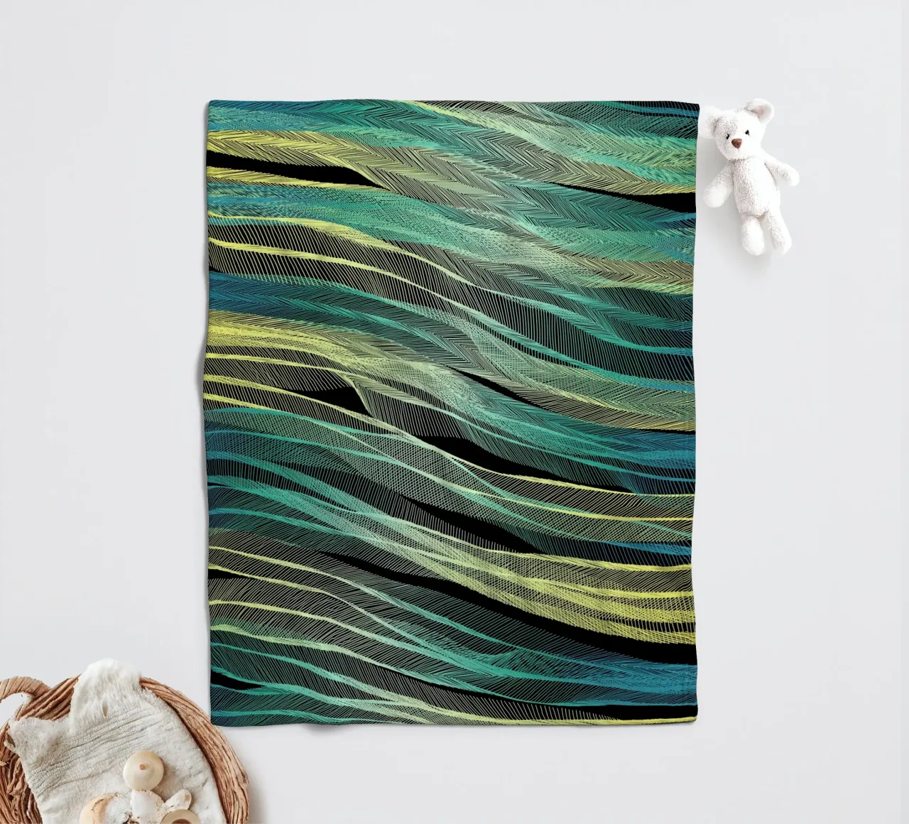 Currents fleecedeken van Angelo Cerantola